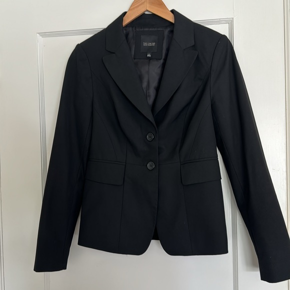 The Limited Black Blazer Jacket Size 2 - Picture 1 of 7